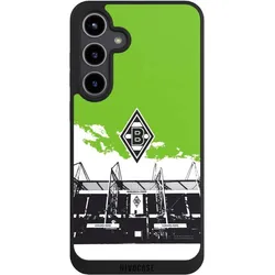 Nivocase Handyhülle für Samsung Galaxy S24+ Hülle NIVOpure Case Schwarz Borussia Mönchengladbach Fanartikel (Samsung Galaxy S24+), Smartphone Hülle, Schwarz