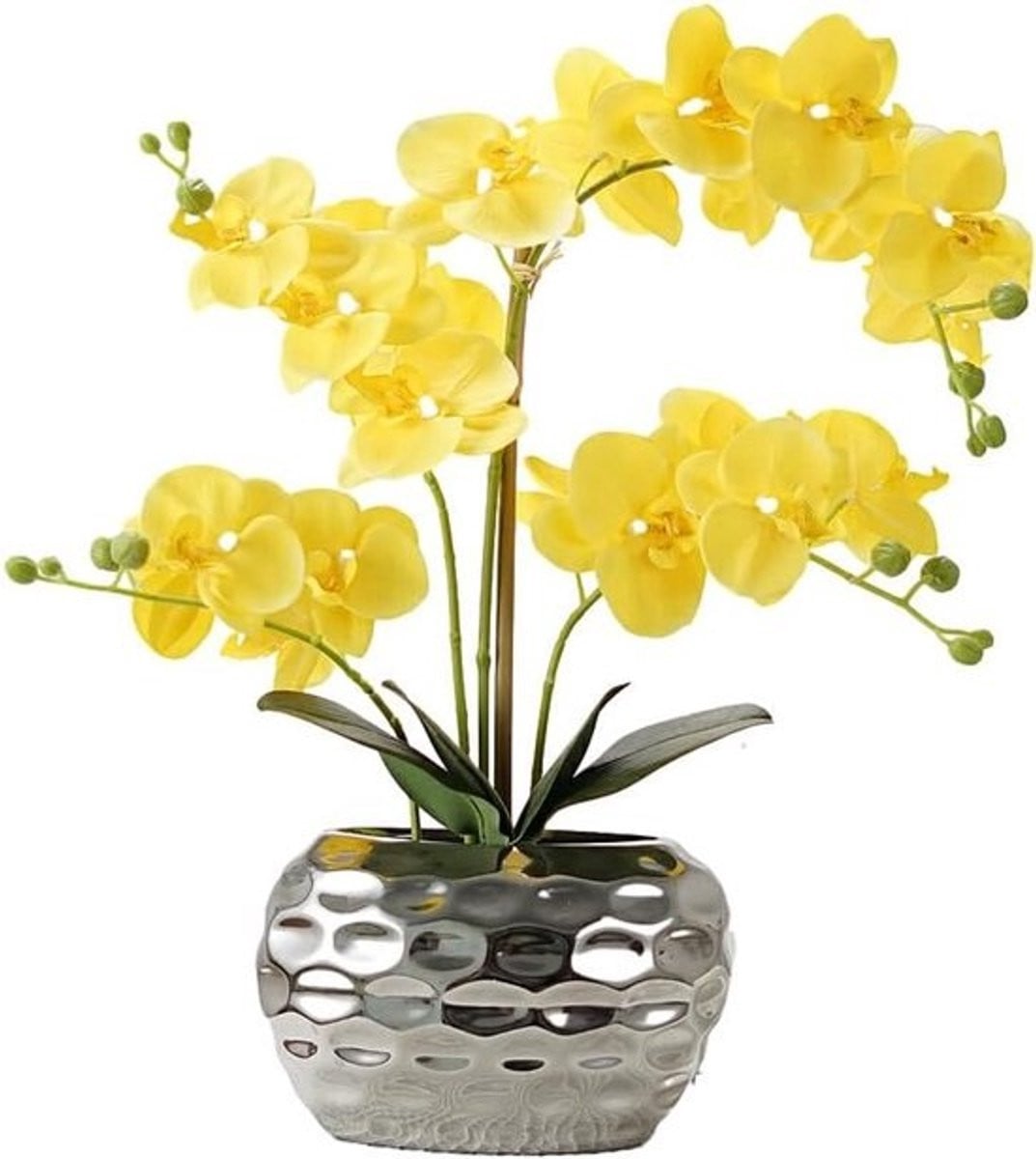 Elegante kunstmatige orchidee in pot voor binnen decoratie