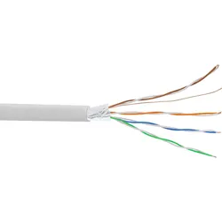 InLine® 69987C Telefon-Kabel 8-adrig, 4x2x0,6mm, zum Verlegen, 25m Ring