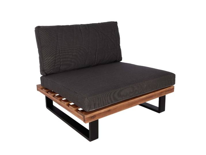 LOUNGE-SESSEL Schwarz, Dunkelbraun, Grau