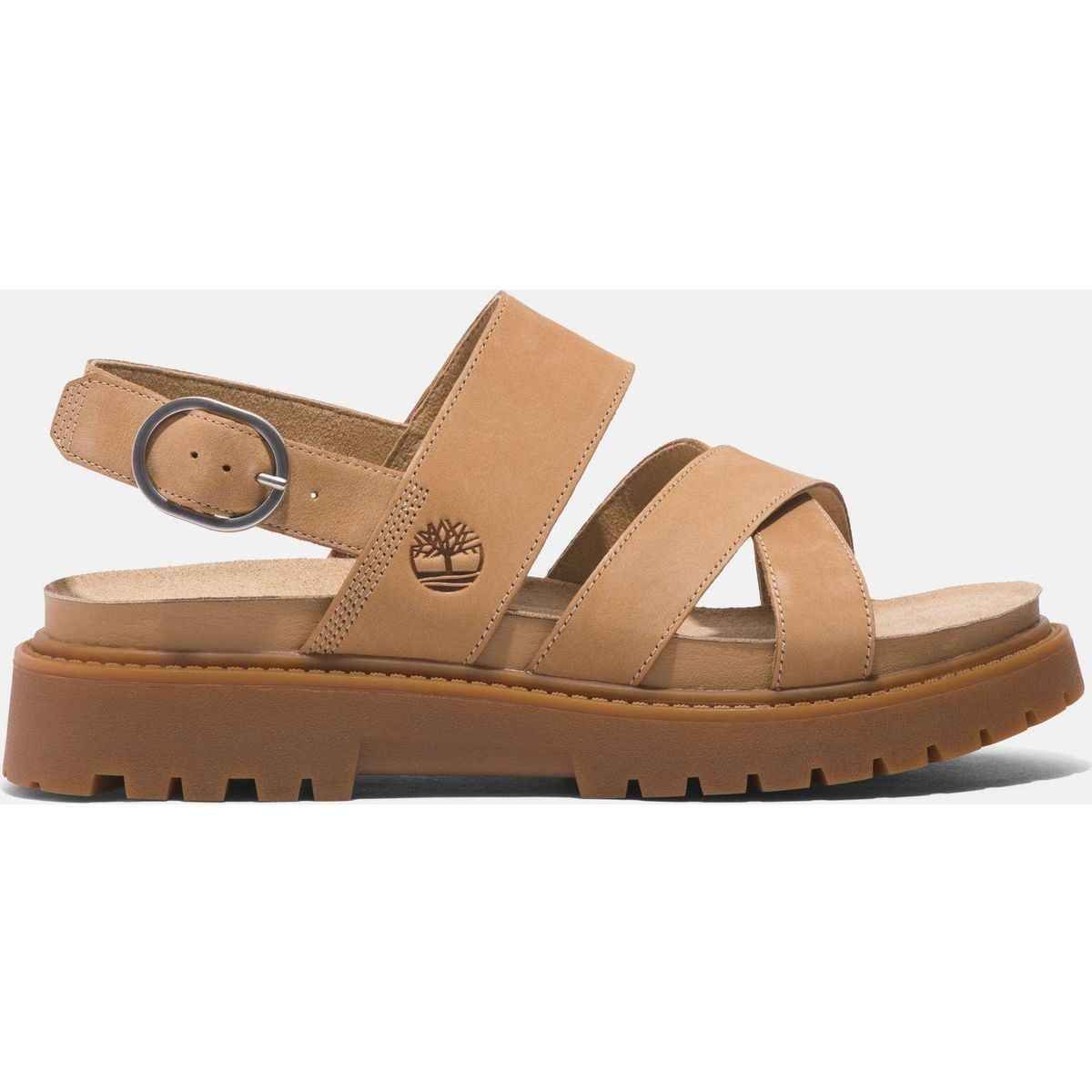 Timberland Womens Backstrap Sandal md bei nubuck 6 Wide Fit TB0A61T4EN31-6-Wide Fit