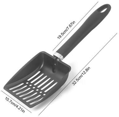 BlastClean Heavy Duty Fireplace Ash Shovel Ash Sifter For Wood Stoves, Fire Pits & BBQ Grills black