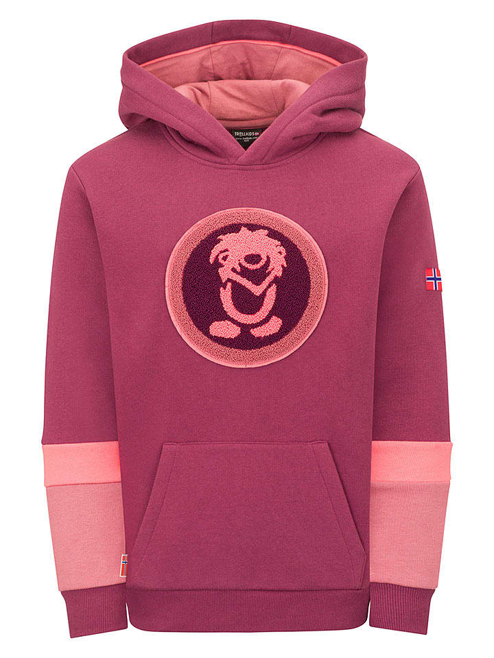 Trollkids Hoodie "Troll" in Pink - 140