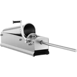 Royal Catering Wurstfüller horizontal Wurstfüllmaschine Wurstspritze Wurstpresse Edelstahl 7 L, Fleischwolf, Silber