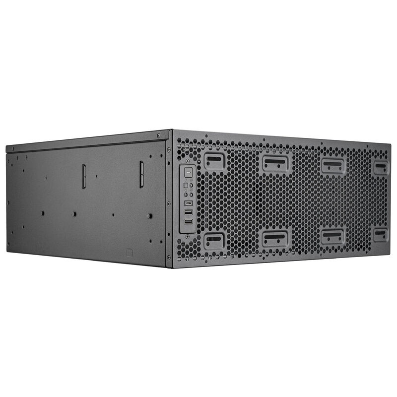 SilverStone RM4A Server-Gehäuse, 4HE Rackmount, SSI-EEB, Mesh - dunkelgrau