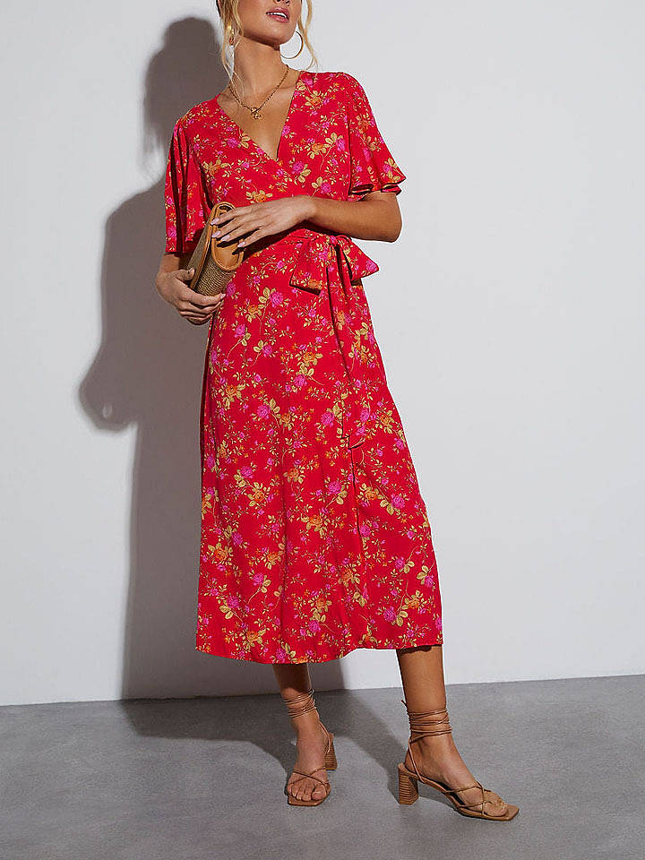 LA Angels Kleid in Rot - L