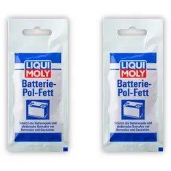 2x Schmiermittel LIQUI MOLY 3139 Batterie-Pol-Fett Spezial Fett Anti Korrosion 10g