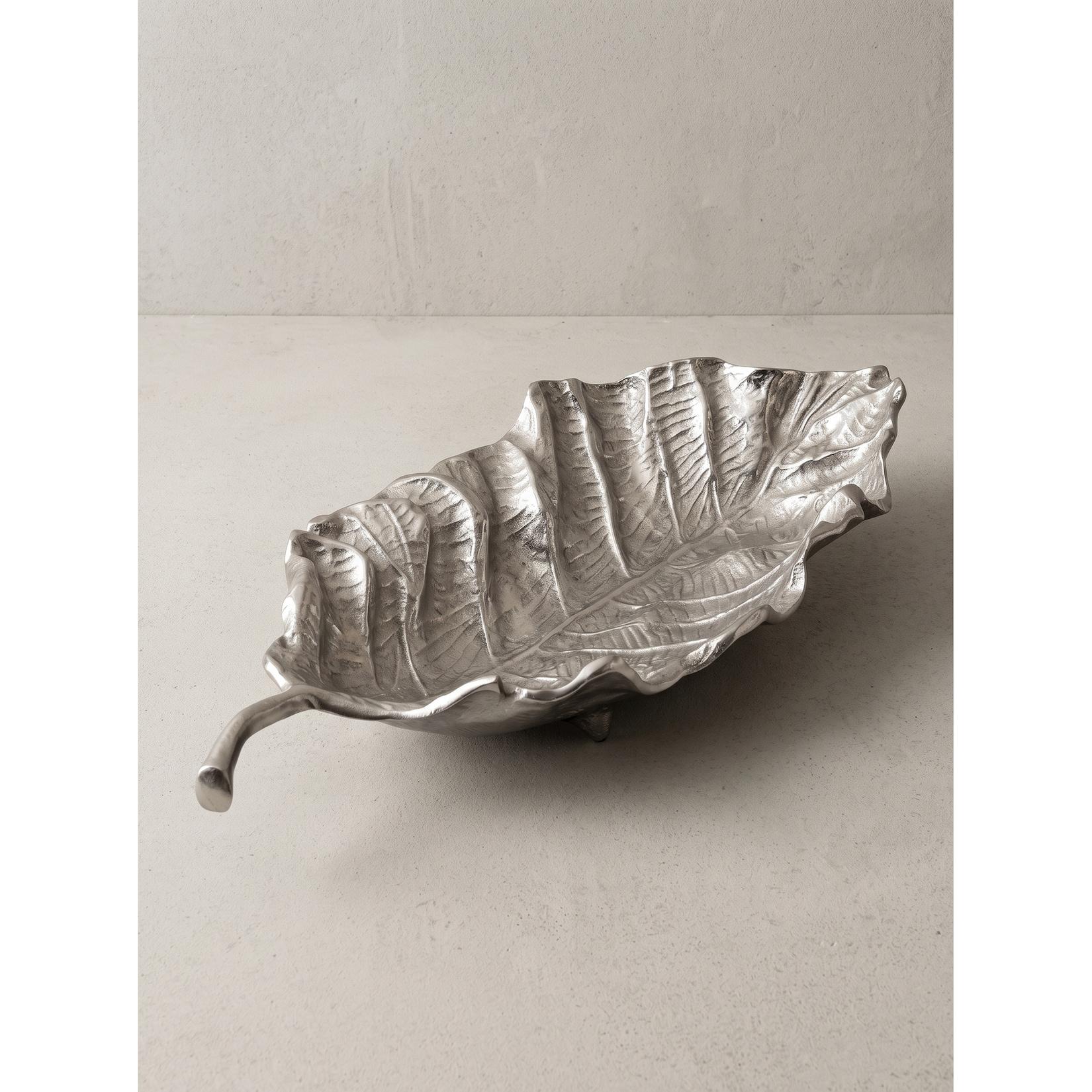 Dekoschale Aluminium Silber 67x27x11 cm - SUBIACO Kadima Design