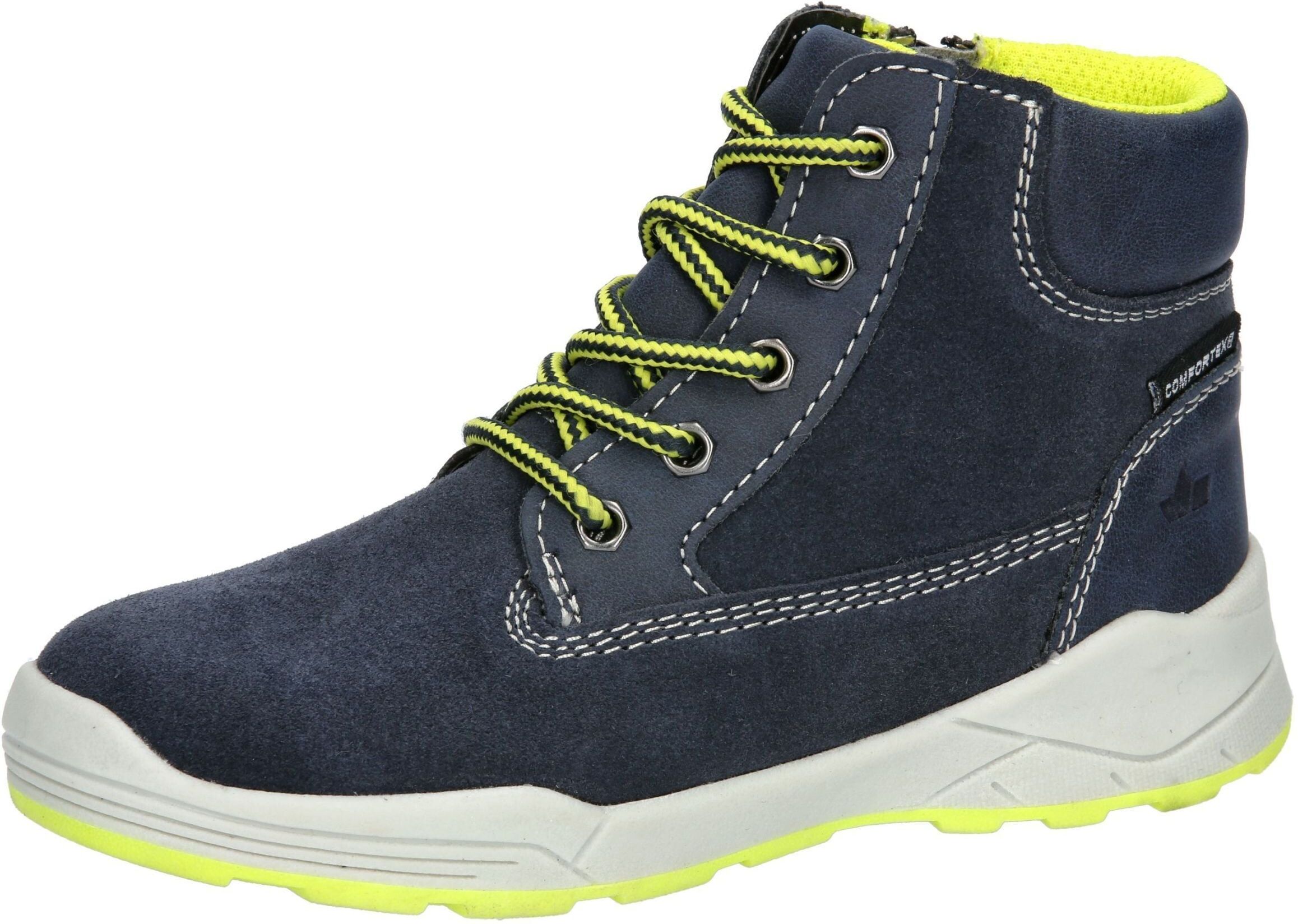 Winterstiefel LICO "Freizeitstiefel Benisha", Jungen, Gr. 32, blau, Veloursleder, Schuhe Winterstiefel blau 32