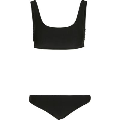 Bügel-Bikini URBAN CLASSICS "Urban Classics Damen Ladies Tanktop Bikini", Damen, Gr. S, N-Gr, schwarz, 82% Polyamid, 18% Elasthan, Bikini-Sets Bügel-Bikini