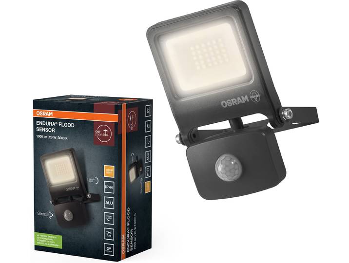 Osram ENDURA Flood Warm White PCR LED-Modul 1 Stk. Warmweiß grau, LED-Modul, Aluminium