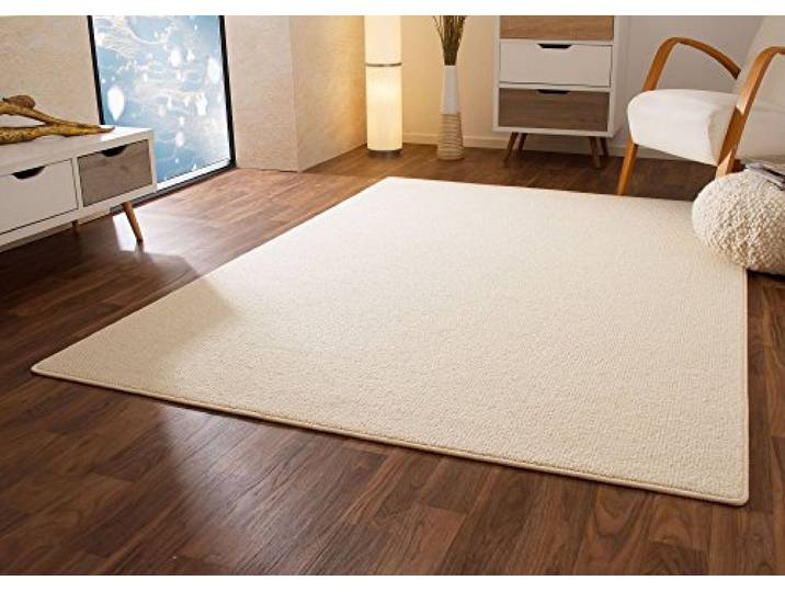 Steffensmeier Designer Teppich Modern Berber Sydney in Weiß, Wollsiegel Qualität, Größe: 200x300 cm