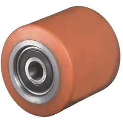 Bs Rollen Gabelrolle PUR Naben-L.61,6mm Rad-B.62mm D.75mm