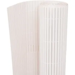vidaXL Gartenzaun Doppelseitig 90×500 cm Weiß