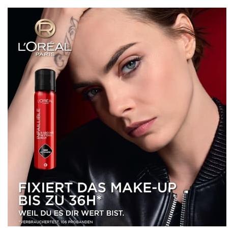 L'Oréal Paris Infallible 3-Second Setting Mist XL for Setting Makeup (Transparent) (64926414)