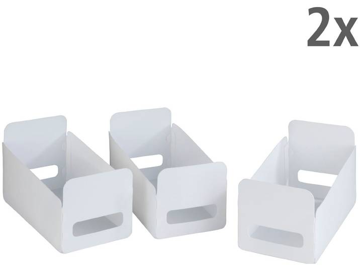Organizer WENKO Universal , weiß, B:15cm H:18cm T:30cm, Polypropylen, Aufbewahrungsboxen, Organizer, Aufbewahrungsboxen für Küche und Haushalt, faltbar, Kunststoff