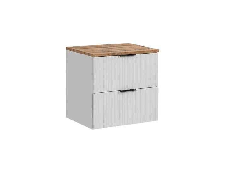 Meuble sous-vasque 60cm plan de toilette Adriel Blanc
