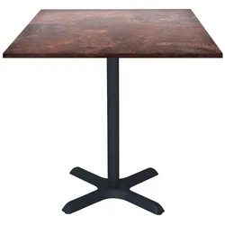 RestooTab - Tisch Dina 70x70cm Dekor Rost roc