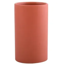 Spirella Zahnputzbecher Zahnbürstenhalter Keramik "Tube" 7x11,5 cm Terracotta Rot Matt