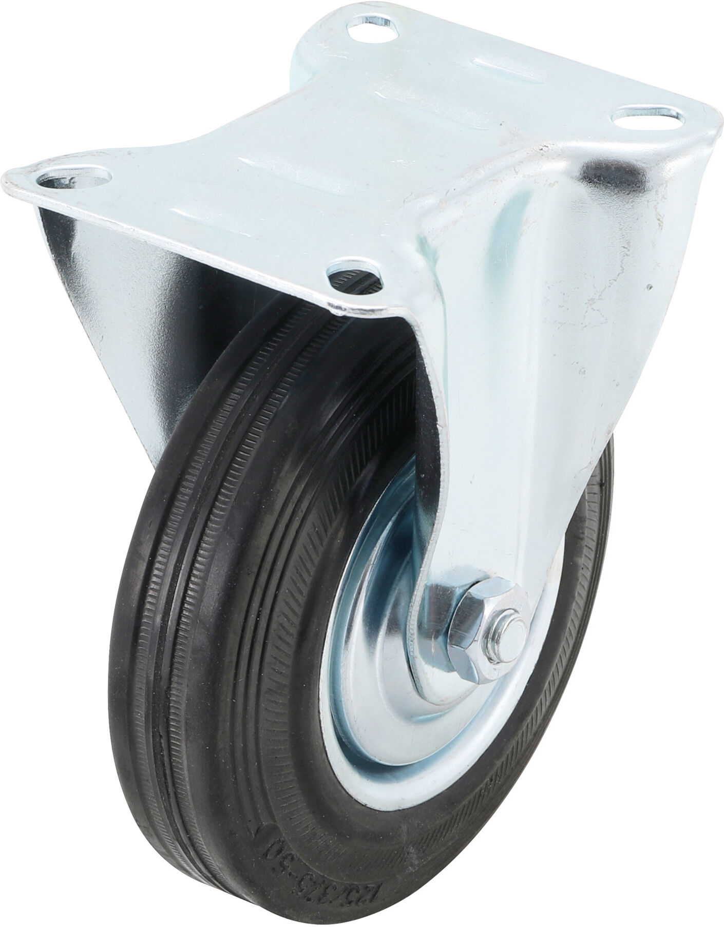BGS Do it yourself Bockrolle mit Anschraubsockel Ø 125 mm (80953)