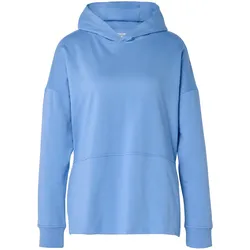 Tchibo - Langes Kapuzensweatshirt - Damen - Gr. M - blau
