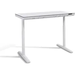 BOOOM Schreibtisch elektrisch Avila 140 x 70 cm Dekor Weiß