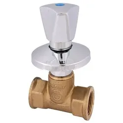 JS UP-VENTIL, DREIKANTHAUBENGRIFF DN20, IG 3/4", MESSING