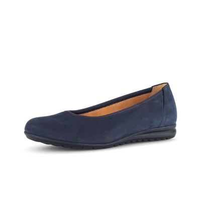 Ballerina GABOR "Sportliche Ballerina", Damen, Gr. 35,5, blau, Schuhe Ballerina