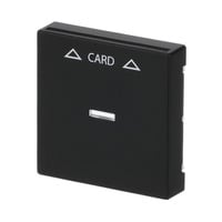 Zentralscheibe für Cardschalter mit Symbolik und Kalotte schwarz, Retail
