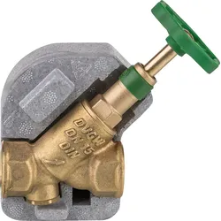KFR-Freistromventil m.Dämmschale 3/4", steigende Spindel, ohne Entleerung