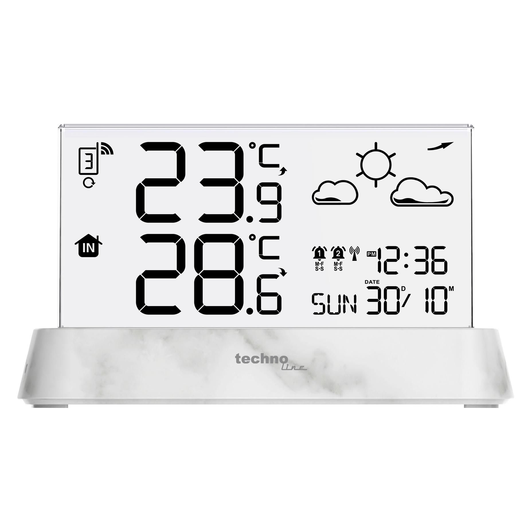Technoline Techno Line WS6782 Funk-Thermometer Anzahl Sensoren max. 3 St. (WS6782)