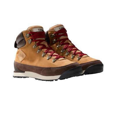 Schnürstiefel THE NORTH FACE "M BACK-TO-BERKELEY IV LEATHER WP", Herren, Gr. 47, braun (almondbutter, demitassebrn), Leder, Schuhe Schnürstiefel, wasserdichtes Leder,atmungsaktiv