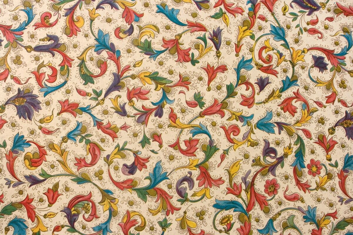 Papermoon "Blumenmuster" bunt B/L: 4,5m x 2,8m, Bahnen: 9 Stk.