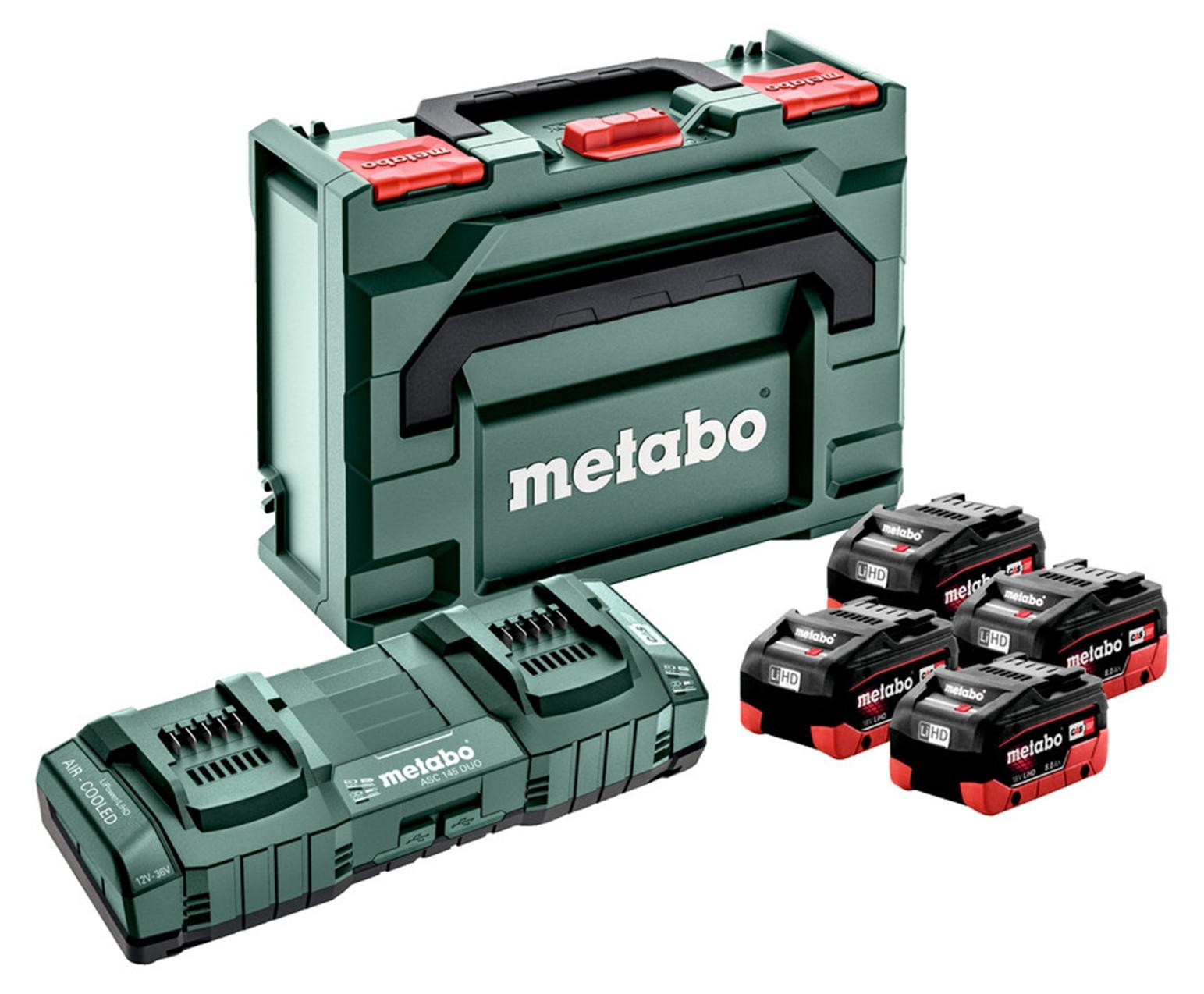 Metabo 18V 8.0Ah Li-Ion Accu met Lihd X4+ Lader