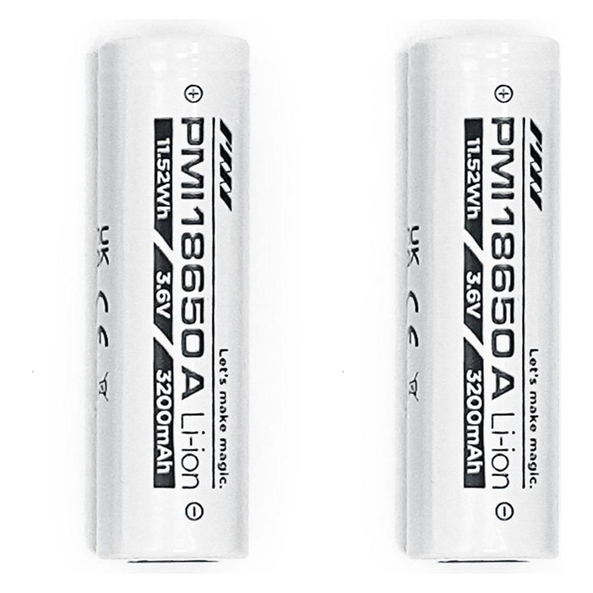 PMI Gear 18650 battery (2 Stk., 18650, 3200 mAh) (PMI_AC_18652)
