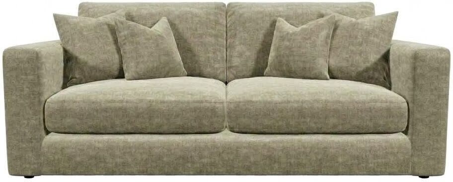 Cleo Luxe Chenille Oyster Sofa Range, 3 Seater Sofa