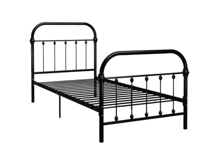 KKgypkn Metallbettrahmen Schwarz 90x200 cm Bettgestell mit stabilen Metalllatten, einfache Montage, Matratze Nicht enthalten