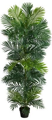 Nearly Natural "70"" Areca Artificial Palm Tree UV Resistant (Indoor/Outdoor) - 6"""