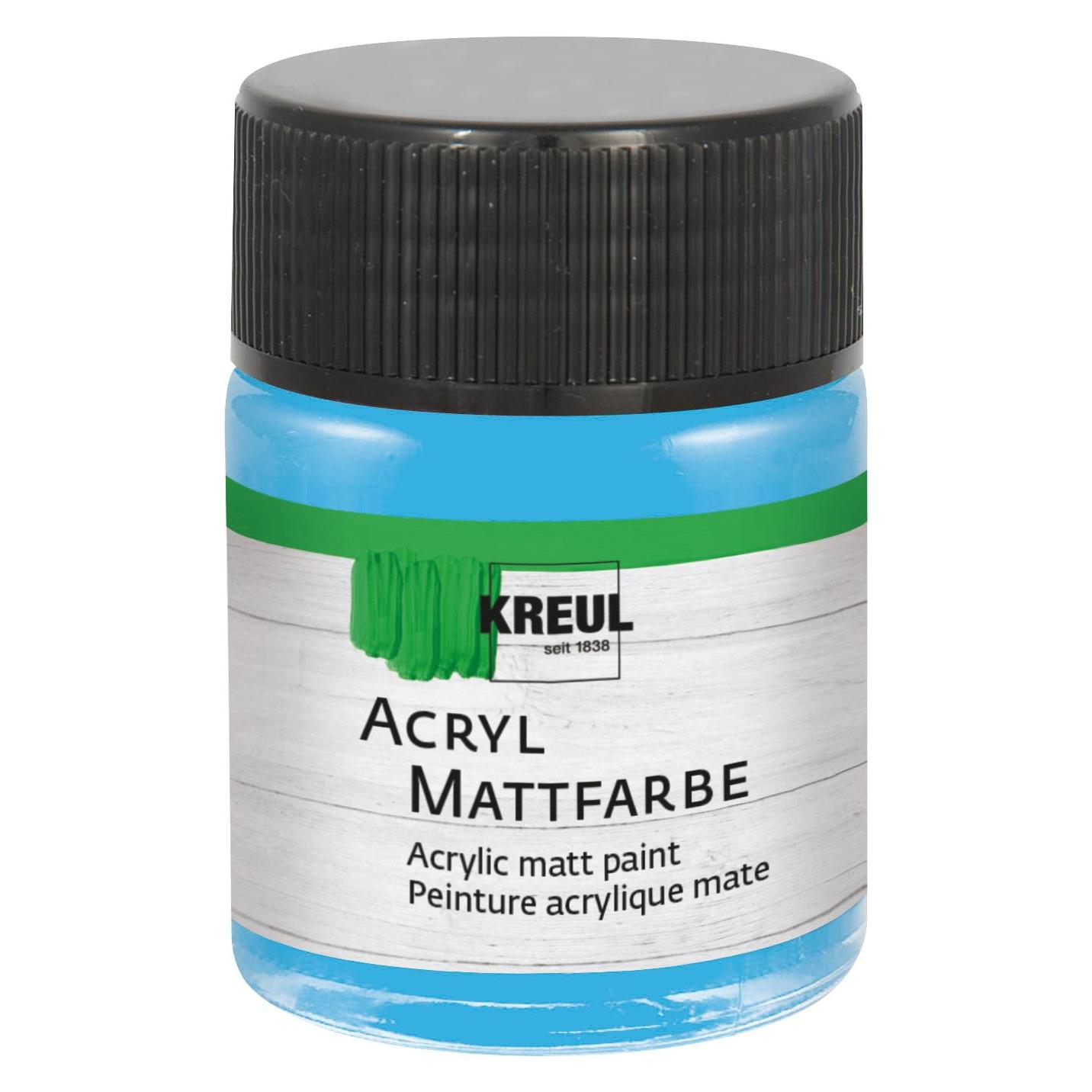 Kreul Acryl Mattfarbe Himmelblau 50ml (50 ml) (75550)