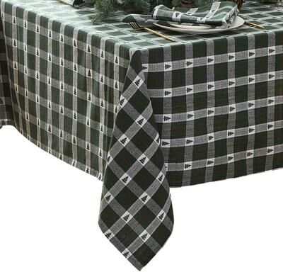 Threadmade Sherwood Tree Dobby Cotton Tablecloth