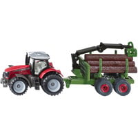 1134 BLISTER Massey Ferguson mit Forstanhänger, Modellfahrzeug