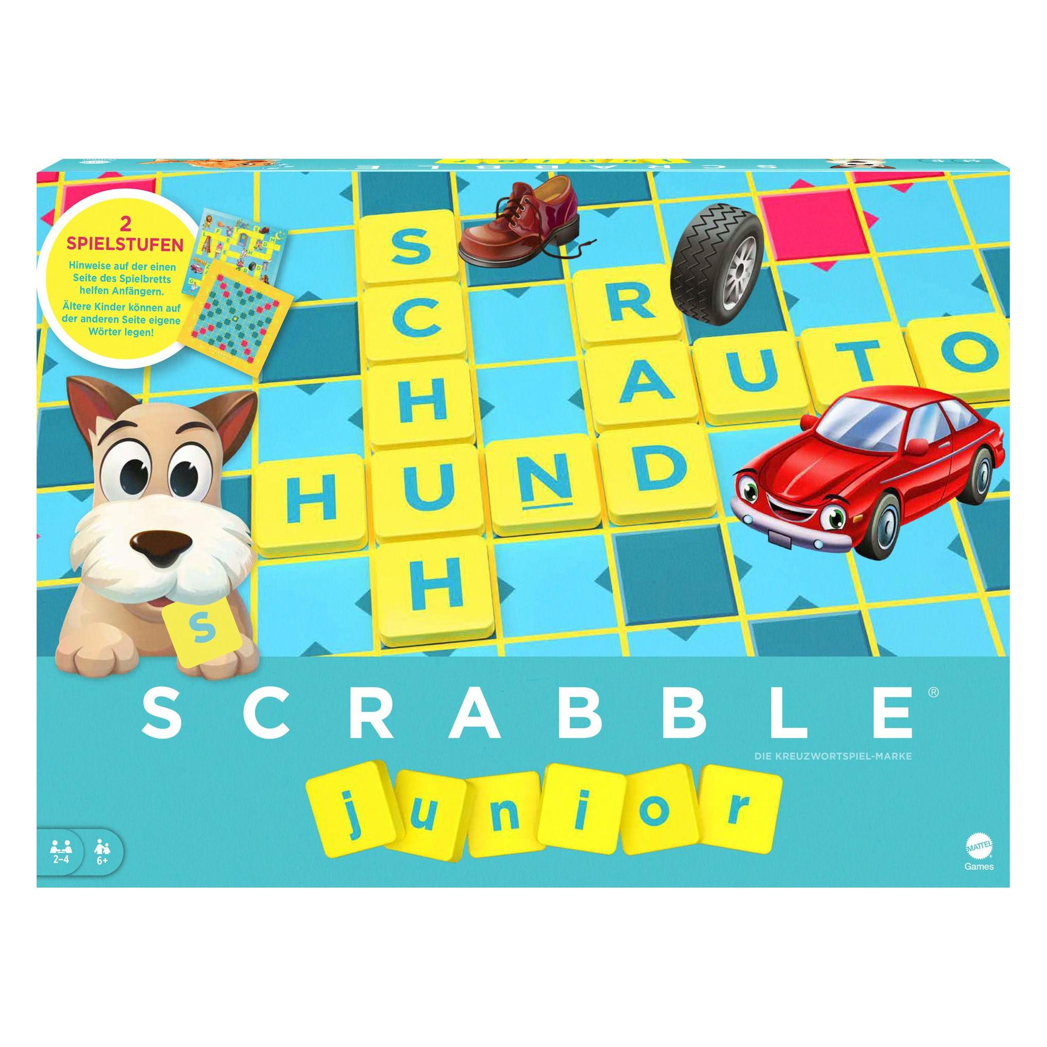 Mattel Games Scrabble Junior (Deutsch, 2 - 4 Spieler) (Y9670)