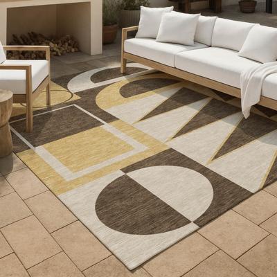 Addison Rugs Machine Washable Indoor/ Outdoor Modern Crowley Chantille Rug