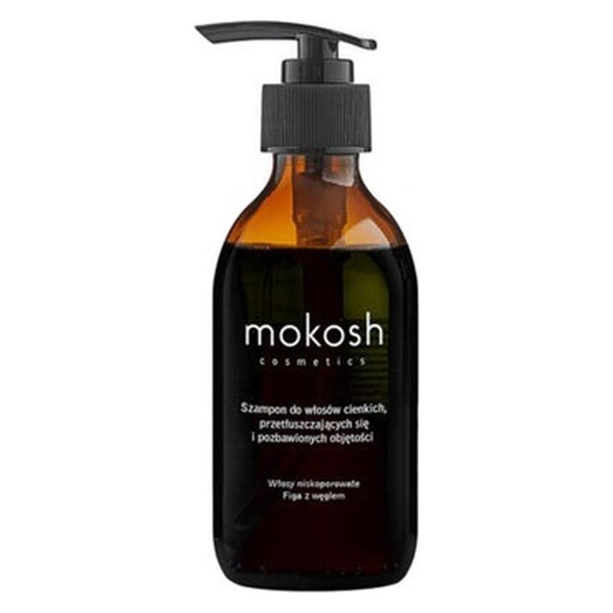 Mokann Cosmetics Shampoo für Haar mit geringer Porosität Feige und Holzkohle 200ml (200 ml) (OTHER)