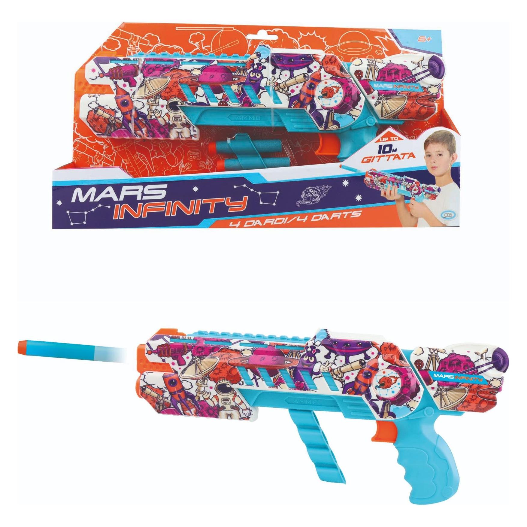 ODS Mars - Infinity Dart Gun with 4 Darts Included 38x5x20.5 cm (58014509)