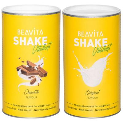 Binikifigur-Set Beavita Schokolade + Vanille 2x500 g Pulver