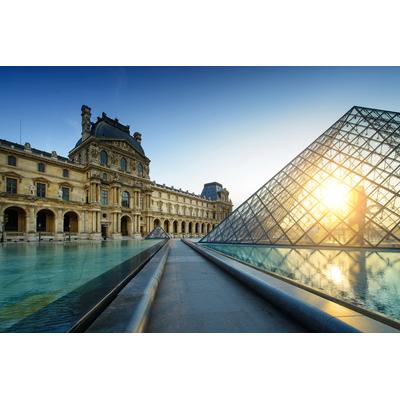 Fototapete PAPERMOON "Paris Museum", bunt, B:4m L:2,6m, Vlies, Tapeten