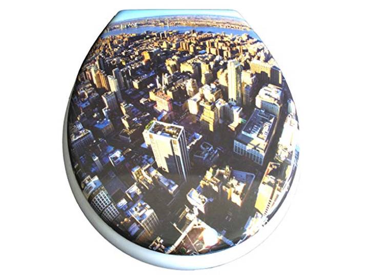 Duroplast WC Sitz Klobrille Modell Downtown mit Absenkautomatik, zur Reinigung abnehmbar, 59836