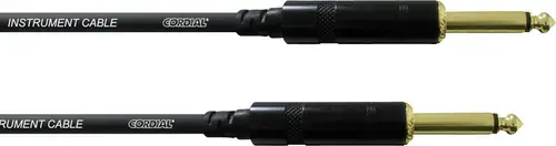 Cordial CCI 3 PP Klinke Instrumenten Kabel [1x Klinkenstecker 6.35mm - 1x Klinkenstecker 6.35 mm] 3.00m Schwarz