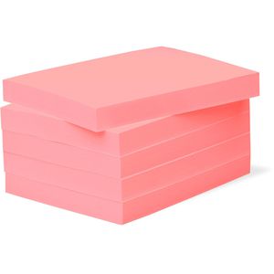 BIZSTIX Haftnotizen Office,1301030301, rosa, 100 x 75mm, selbstklebend, 5x 100 Blatt